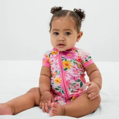 Zippies|Mommy & Me<Little Sleepies Shorty Zippy Butterfly Blooms