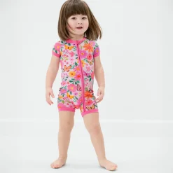 Zippies|Mommy & Me<Little Sleepies Shorty Zippy Butterfly Blooms