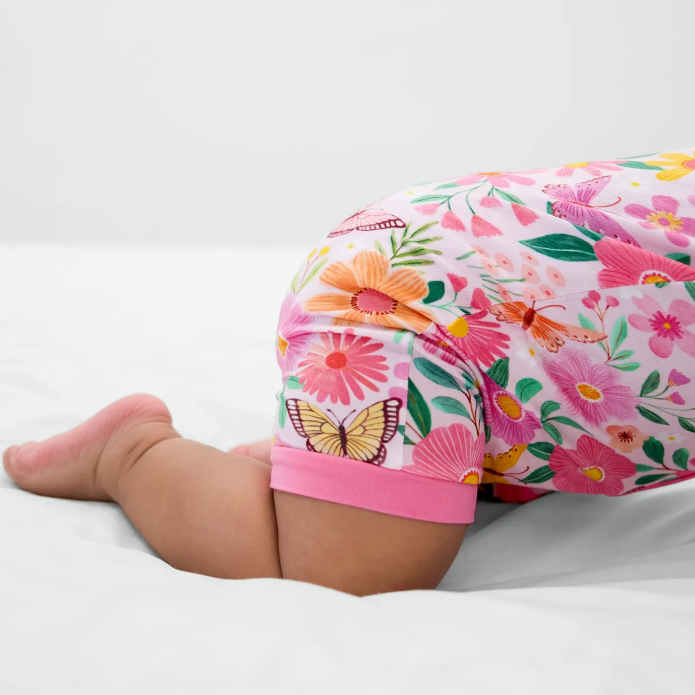 Zippies|Mommy & Me<Little Sleepies Shorty Zippy Butterfly Blooms