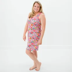 Mommy & Me|Mommy & Me<Little Sleepies Women's Sleeveless Nightgown Butterfly Blooms