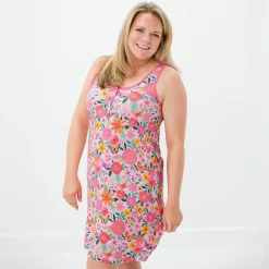 Mommy & Me|Mommy & Me<Little Sleepies Women's Sleeveless Nightgown Butterfly Blooms
