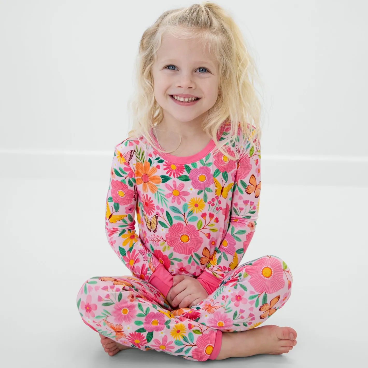 Two-Piece Pj Sets|Two-Piece Pj Sets<Little Sleepies Two-Piece Pajama Set Butterfly Blooms