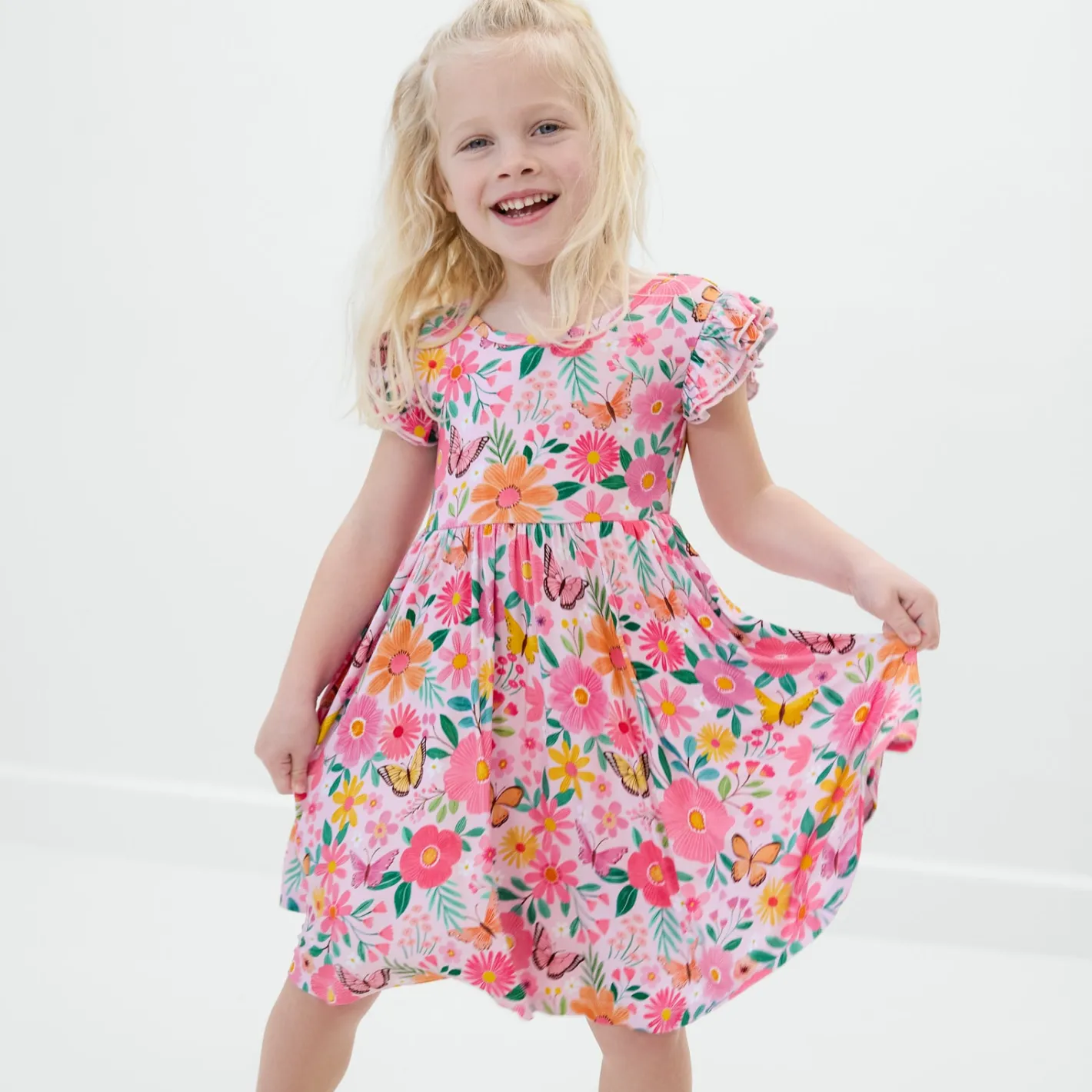Dresses|Dresses<Little Sleepies Flutter Twirl Dress Butterfly Blooms