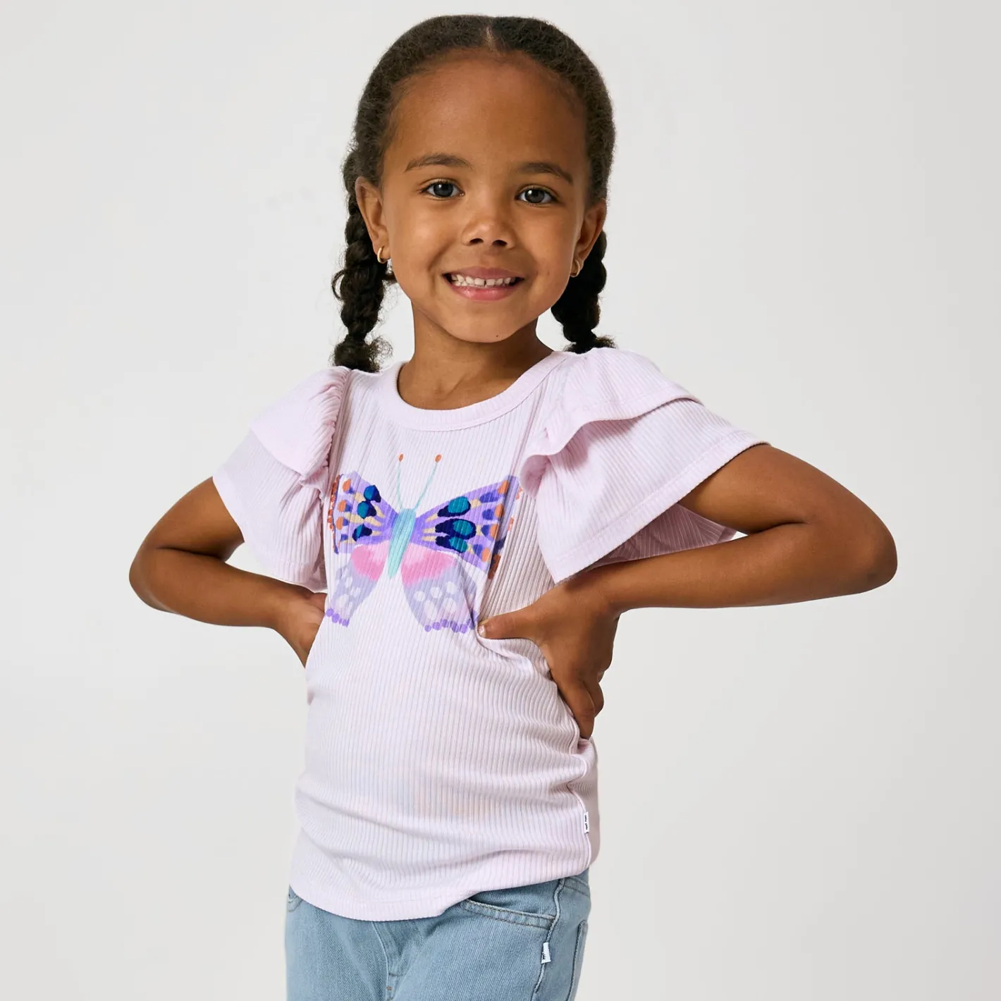 Tops & Tees|Tops & Tees<Little Sleepies Double Flutter Tee Butterfly Graphic