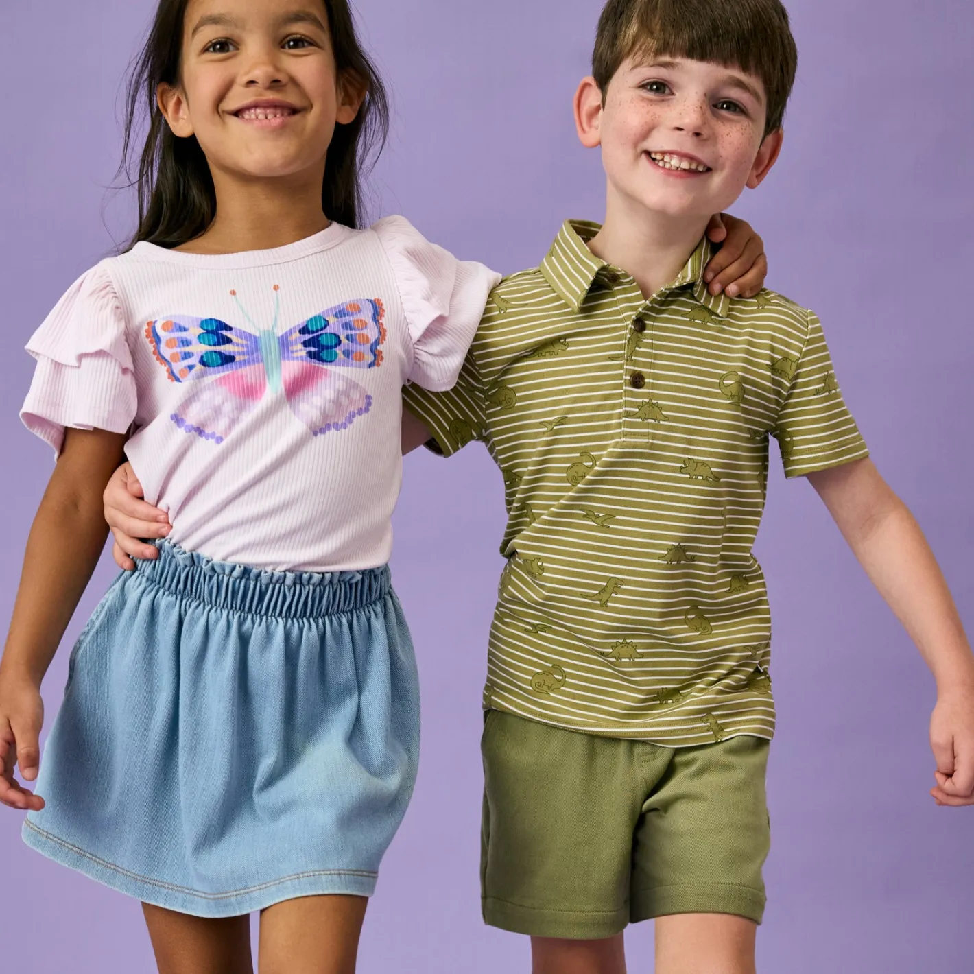 Tops & Tees|Tops & Tees<Little Sleepies Double Flutter Tee Butterfly Graphic