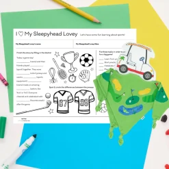 Sleepyhead Loveys<Little Sleepies Caddie the Golf Cart Sleepyhead Lovey