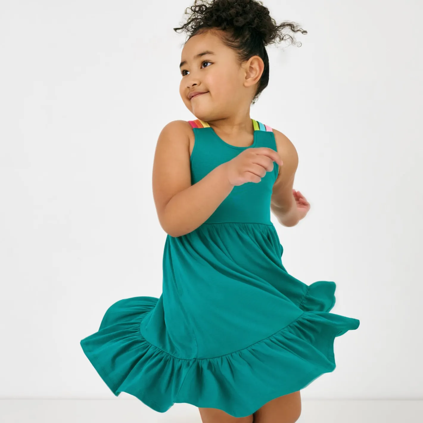 Dresses|Dresses<Little Sleepies Tiered Tank Dress Calypso Teal