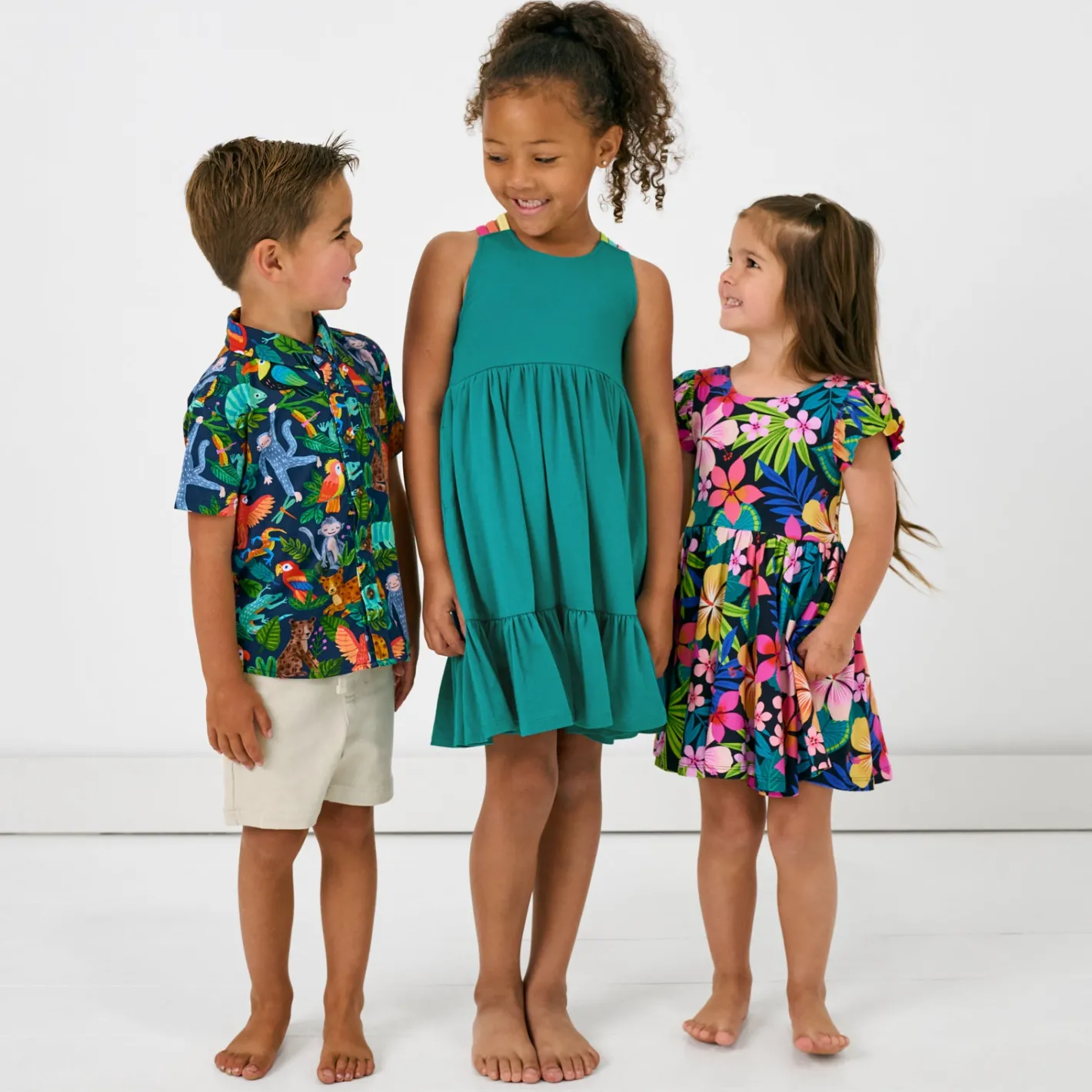 Dresses|Dresses<Little Sleepies Tiered Tank Dress Calypso Teal