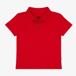 Tops & Tees|Tops & Tees<Little Sleepies Polo Shirt Candy Red