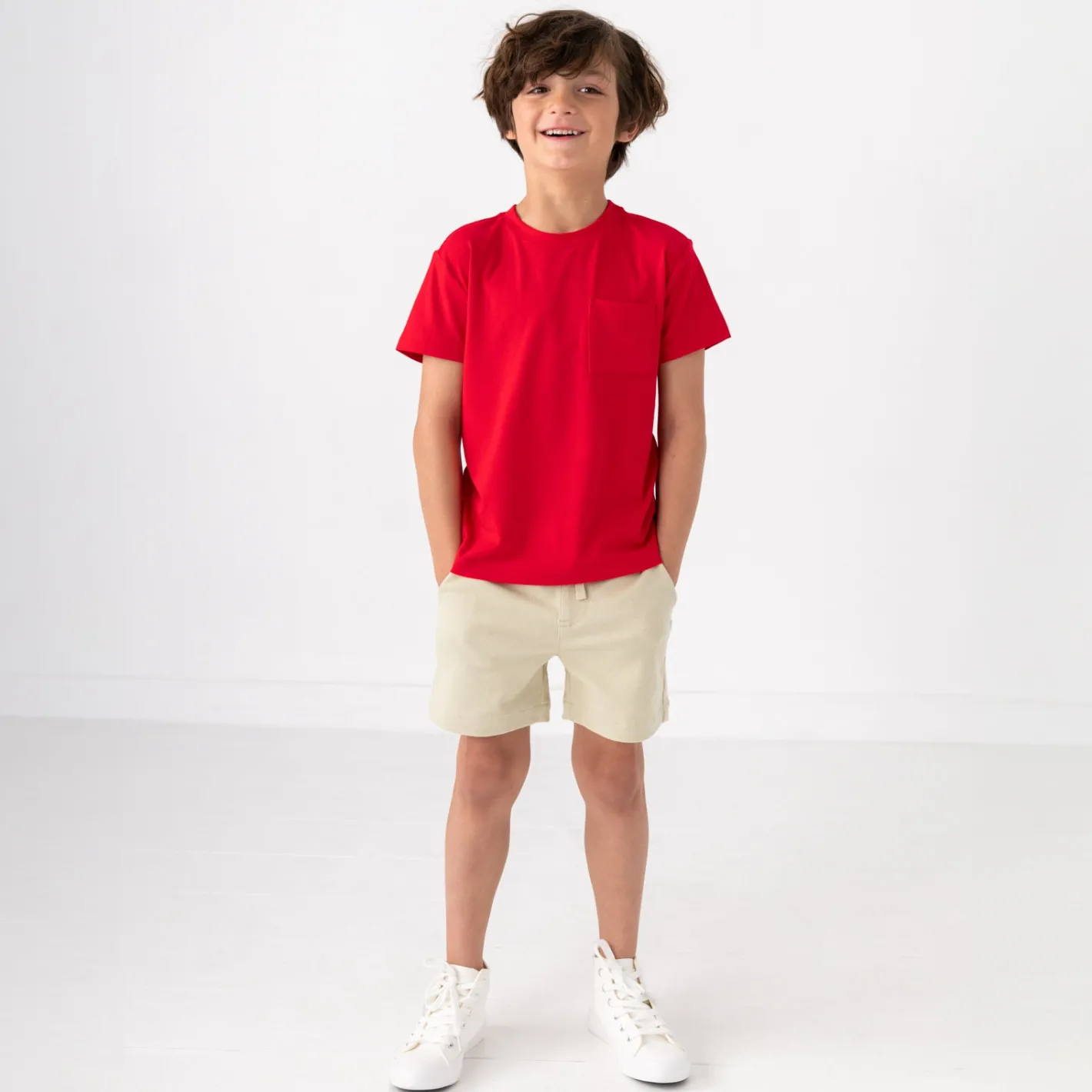 Tops & Tees|Tops & Tees<Little Sleepies Relaxed Pocket Tee Candy Red