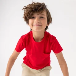 Tops & Tees|Tops & Tees<Little Sleepies Relaxed Pocket Tee Candy Red