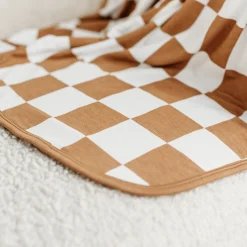 Cloud Blankets|Cloud Blankets<Little Sleepies Oversized Cloud Blanket® Caramel Checks