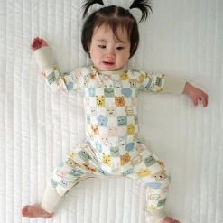 Mommy & Me|Mommy & Me<Little Sleepies Crescent Zippy Check Mates