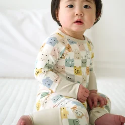 Mommy & Me|Mommy & Me<Little Sleepies Crescent Zippy Check Mates