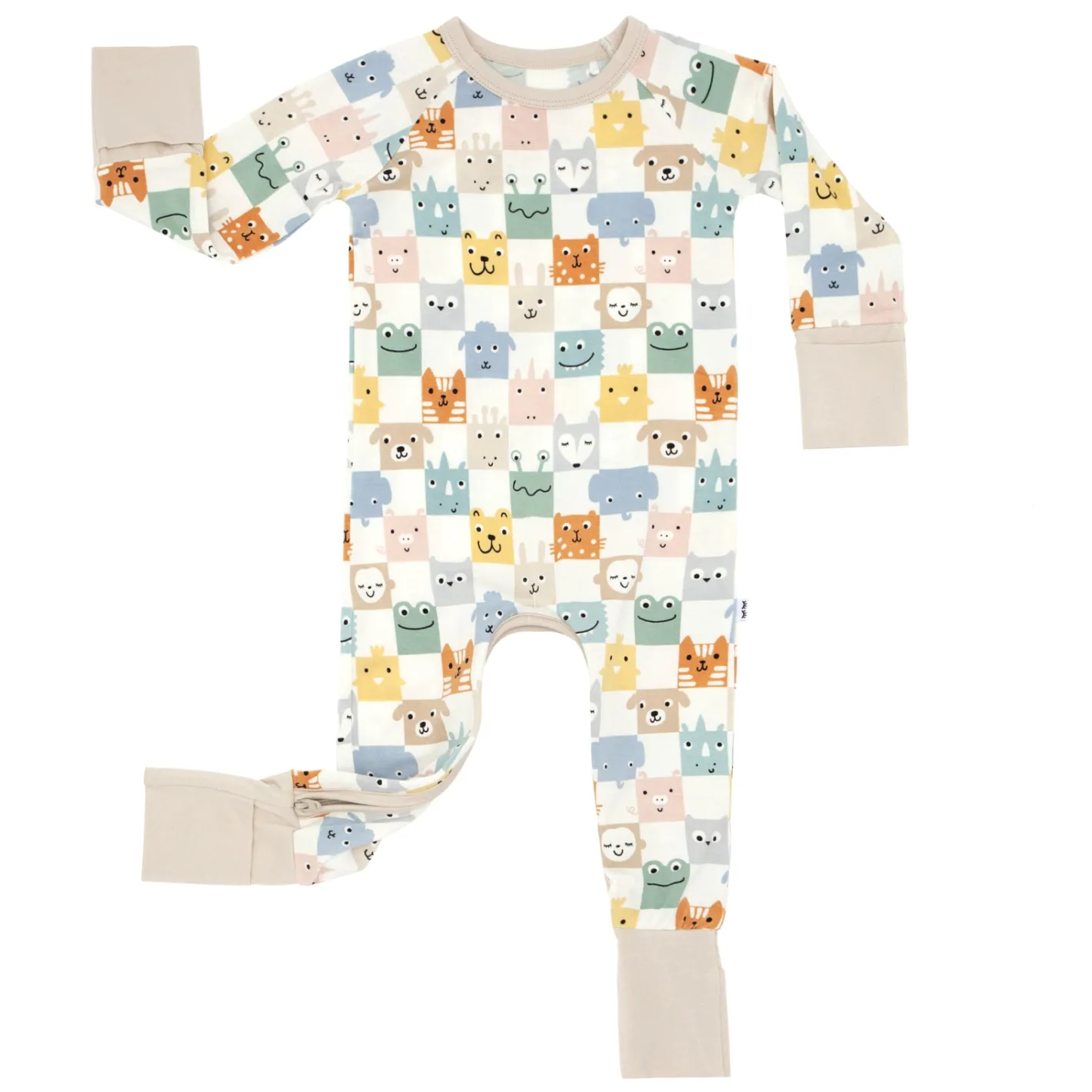Mommy & Me|Mommy & Me<Little Sleepies Crescent Zippy Check Mates