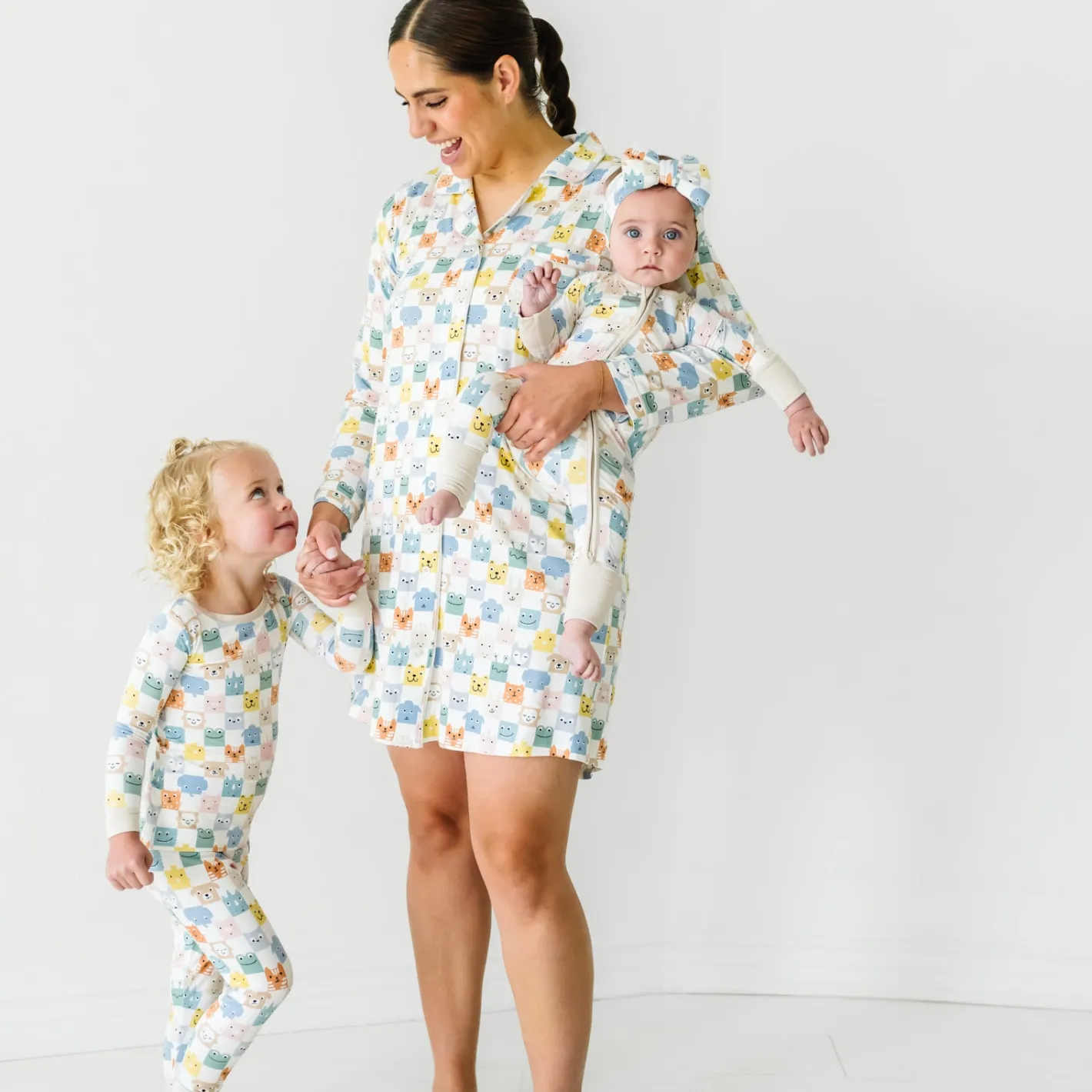 Mommy & Me|Mommy & Me<Little Sleepies Women's Sleep Shirt Check Mates
