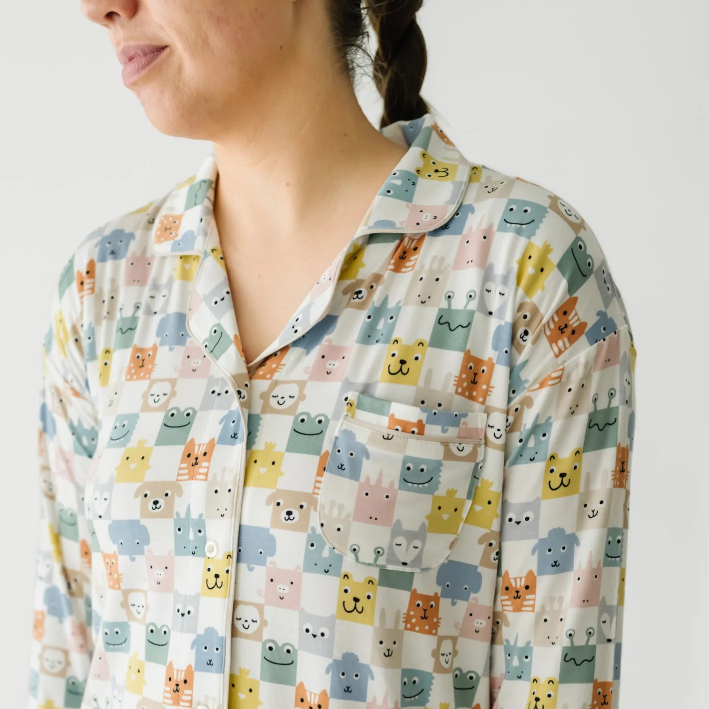 Mommy & Me|Mommy & Me<Little Sleepies Women's Sleep Shirt Check Mates