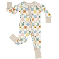 Mommy & Me|Mommy & Me<Little Sleepies Zippy Check Mates