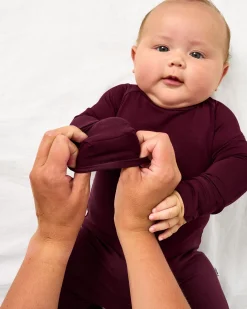 Zippies|Mommy & Me<Little Sleepies Crescent Zippy Classic Burgundy