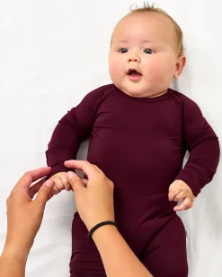 Zippies|Mommy & Me<Little Sleepies Crescent Zippy Classic Burgundy