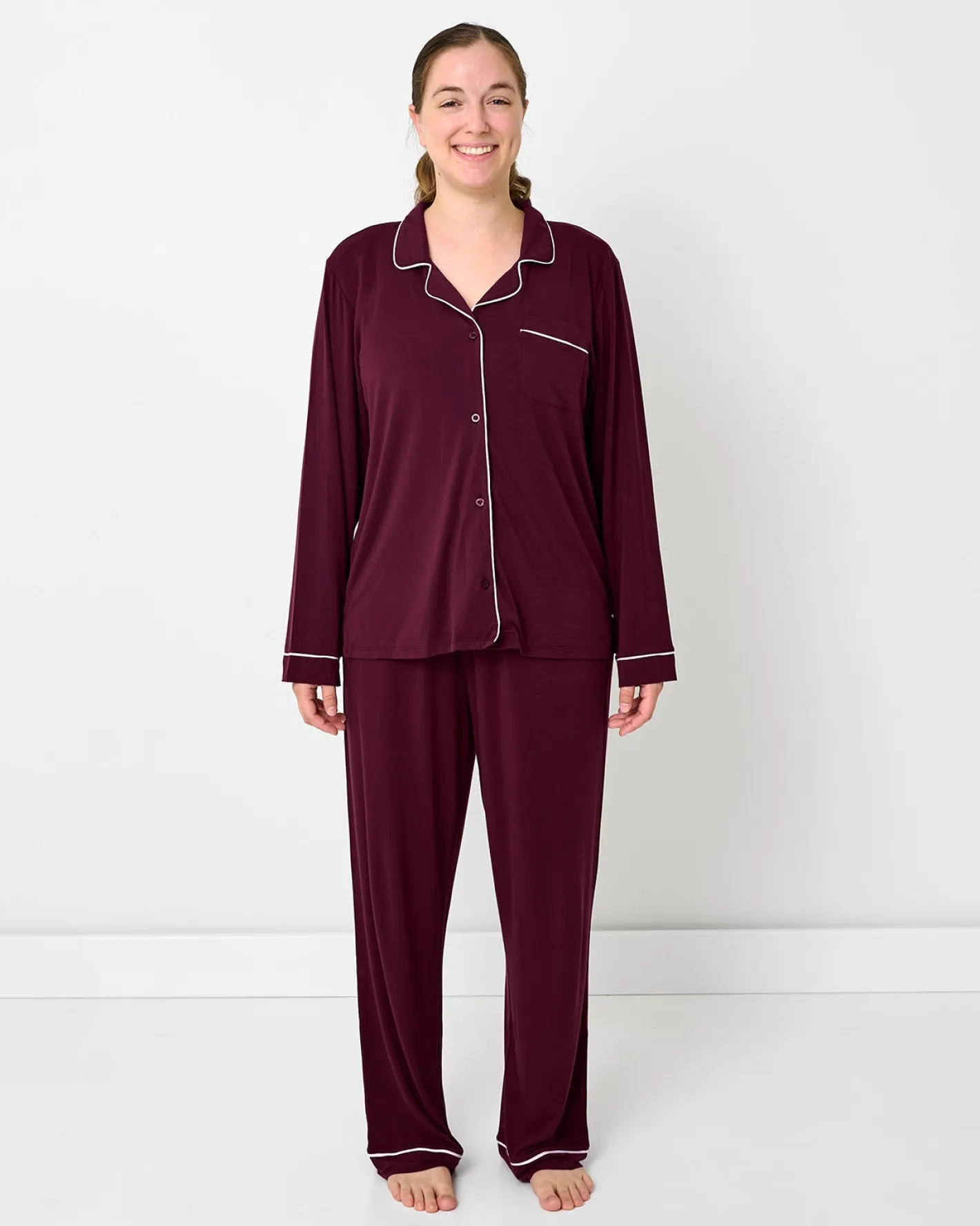 Mommy & Me|Mommy & Me<Little Sleepies Women's Pajama Set Classic Burgundy