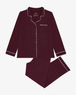 Mommy & Me|Mommy & Me<Little Sleepies Women's Pajama Set Classic Burgundy