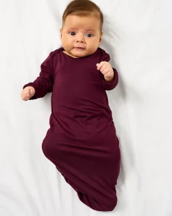 Layette|Infant Gowns<Little Sleepies Infant Gown Classic Burgundy