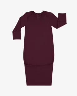 Layette|Infant Gowns<Little Sleepies Infant Gown Classic Burgundy