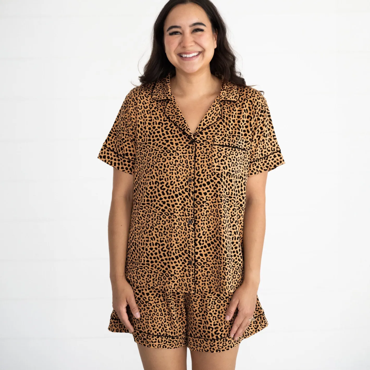 Mommy & Me|Mommy & Me<Little Sleepies Women's Pajama Set Classic Leopard
