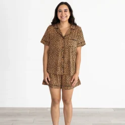 Mommy & Me|Mommy & Me<Little Sleepies Women's Pajama Set Classic Leopard