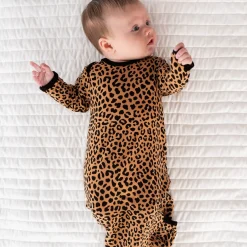Layette|Infant Gowns<Little Sleepies Infant Gown Classic Leopard