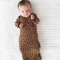 Layette|Infant Gowns<Little Sleepies Infant Gown Classic Leopard