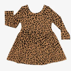 Bodysuits|Dresses<Little Sleepies Twirl Dress with Bodysuit Classic Leopard