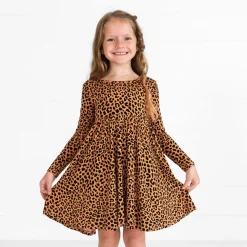 Dresses|Dresses<Little Sleepies Twirl Dress Classic Leopard