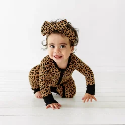 Hats & Headbands<Little Sleepies Luxe Bow Headband Classic Leopard