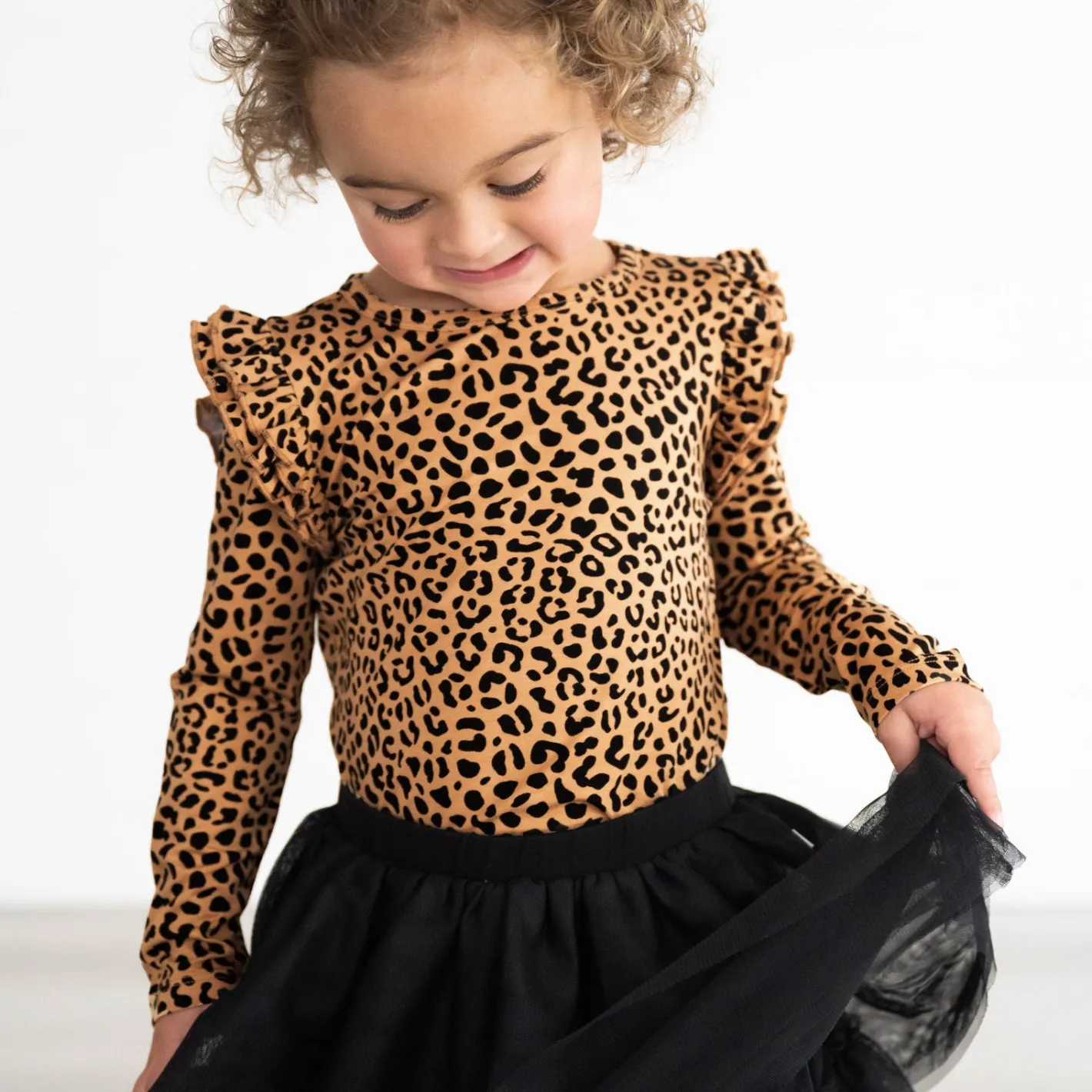 Tops & Tees|Tops & Tees<Little Sleepies Flutter Tee Classic Leopard
