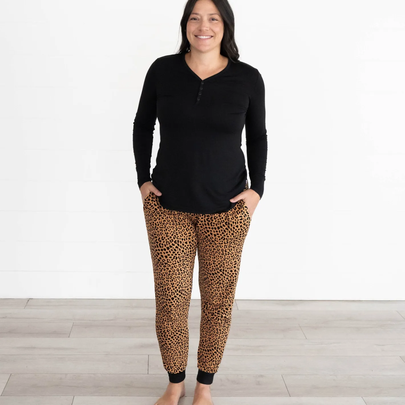 Mommy & Me|Mommy & Me<Little Sleepies Women's Pajama Pants Classic Leopard