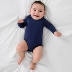 Bamboo Baby Clothes|Everyday Essentials<Little Sleepies Bodysuit Classic Navy