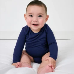 Bamboo Baby Clothes|Everyday Essentials<Little Sleepies Bodysuit Classic Navy