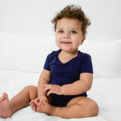 Bamboo Baby Clothes|Everyday Essentials<Little Sleepies Bodysuit Classic Navy