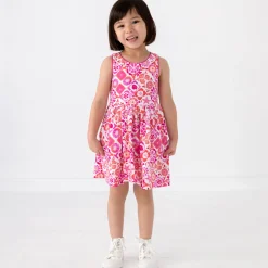 Dresses|Dresses<Little Sleepies Cross Back Skater Dress Coastal Gems