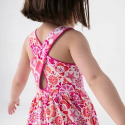 Dresses|Dresses<Little Sleepies Cross Back Skater Dress Coastal Gems