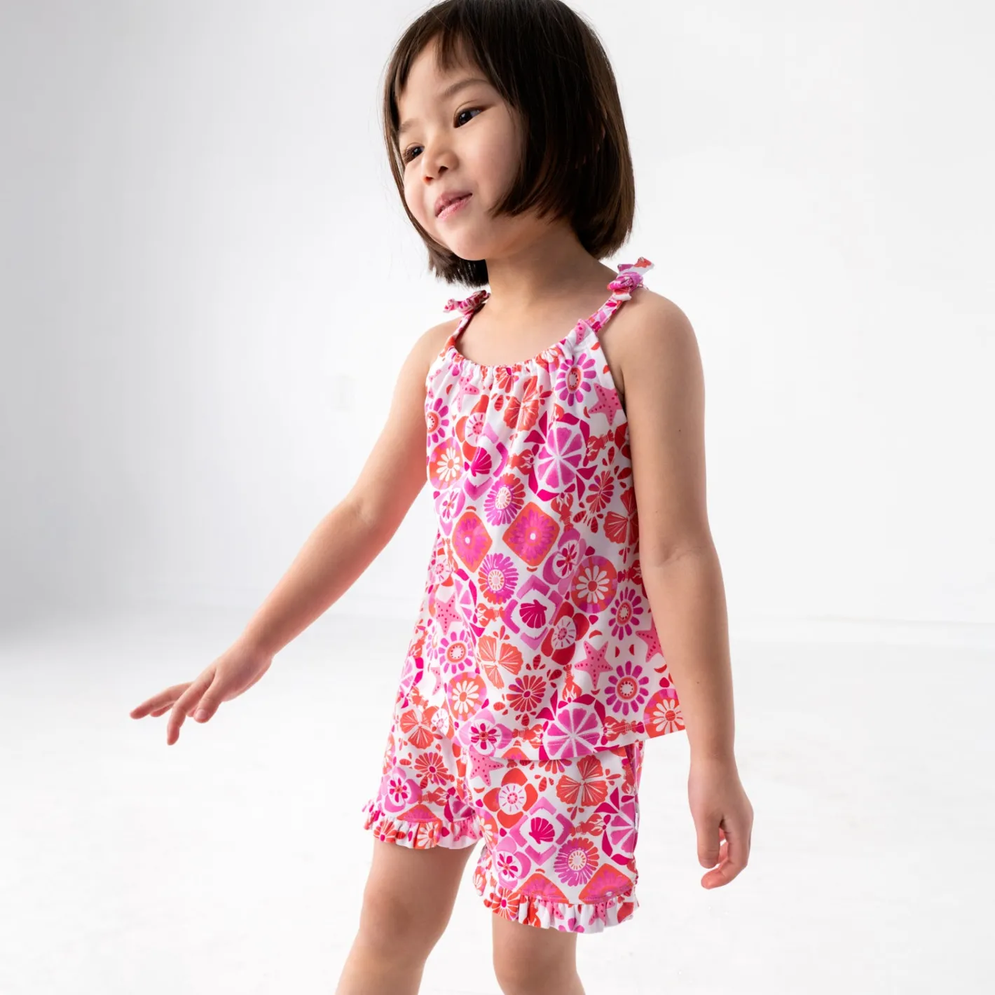 Bottoms|Bottoms<Little Sleepies Ruffle Shorts Coastal Gems