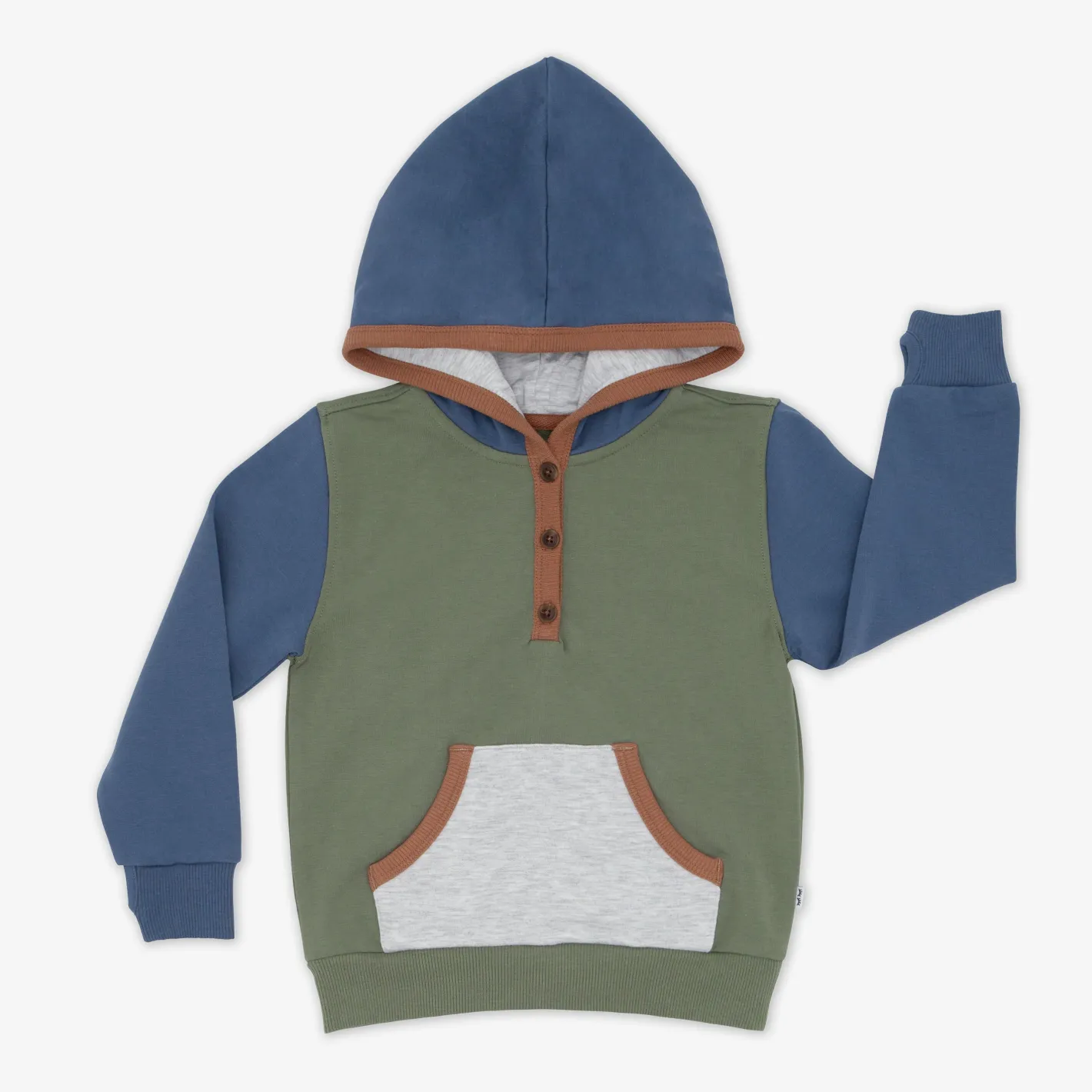 Tops & Tees|Tops & Tees<Little Sleepies Henley Hoodie Colorblock