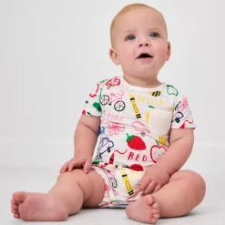 Bamboo Baby Clothes|Bodysuits<Little Sleepies Bodysuit Coloring Crew