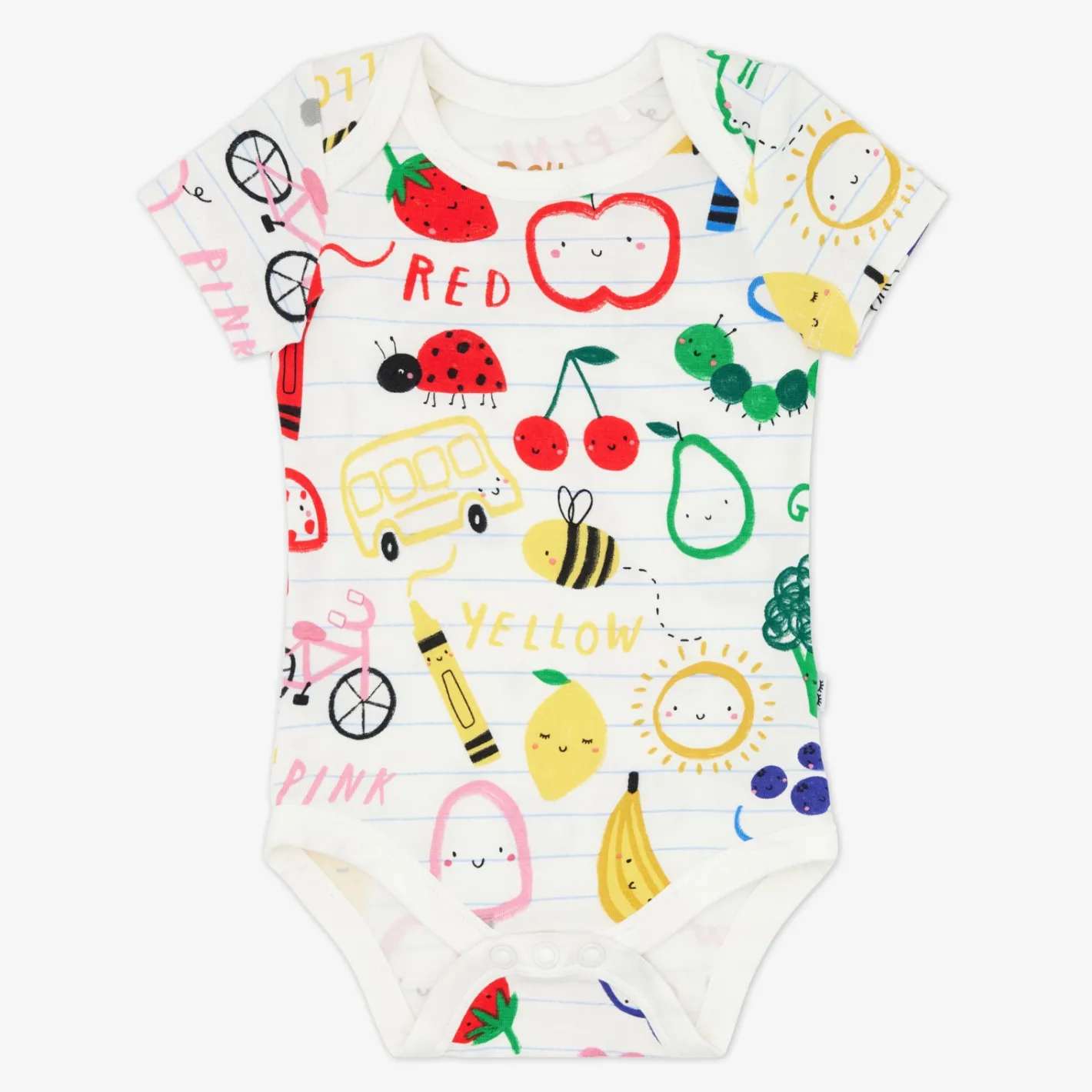 Bamboo Baby Clothes|Bodysuits<Little Sleepies Bodysuit Coloring Crew