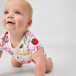 Bamboo Baby Clothes|Bodysuits<Little Sleepies Bodysuit Coloring Crew