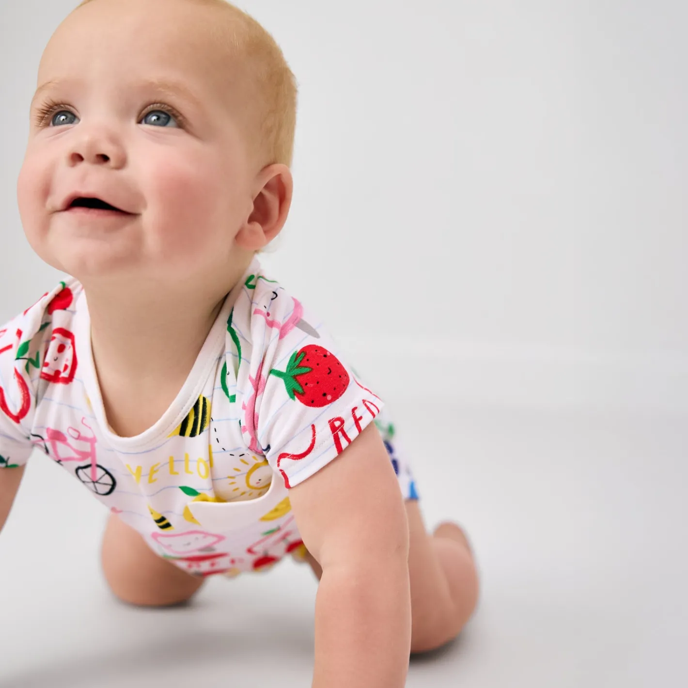 Bamboo Baby Clothes|Bodysuits<Little Sleepies Bodysuit Coloring Crew