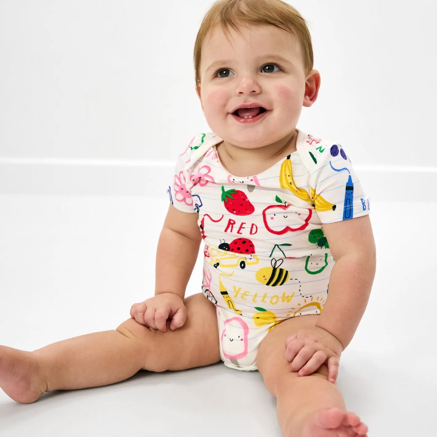 Bamboo Baby Clothes|Bodysuits<Little Sleepies Bodysuit Coloring Crew