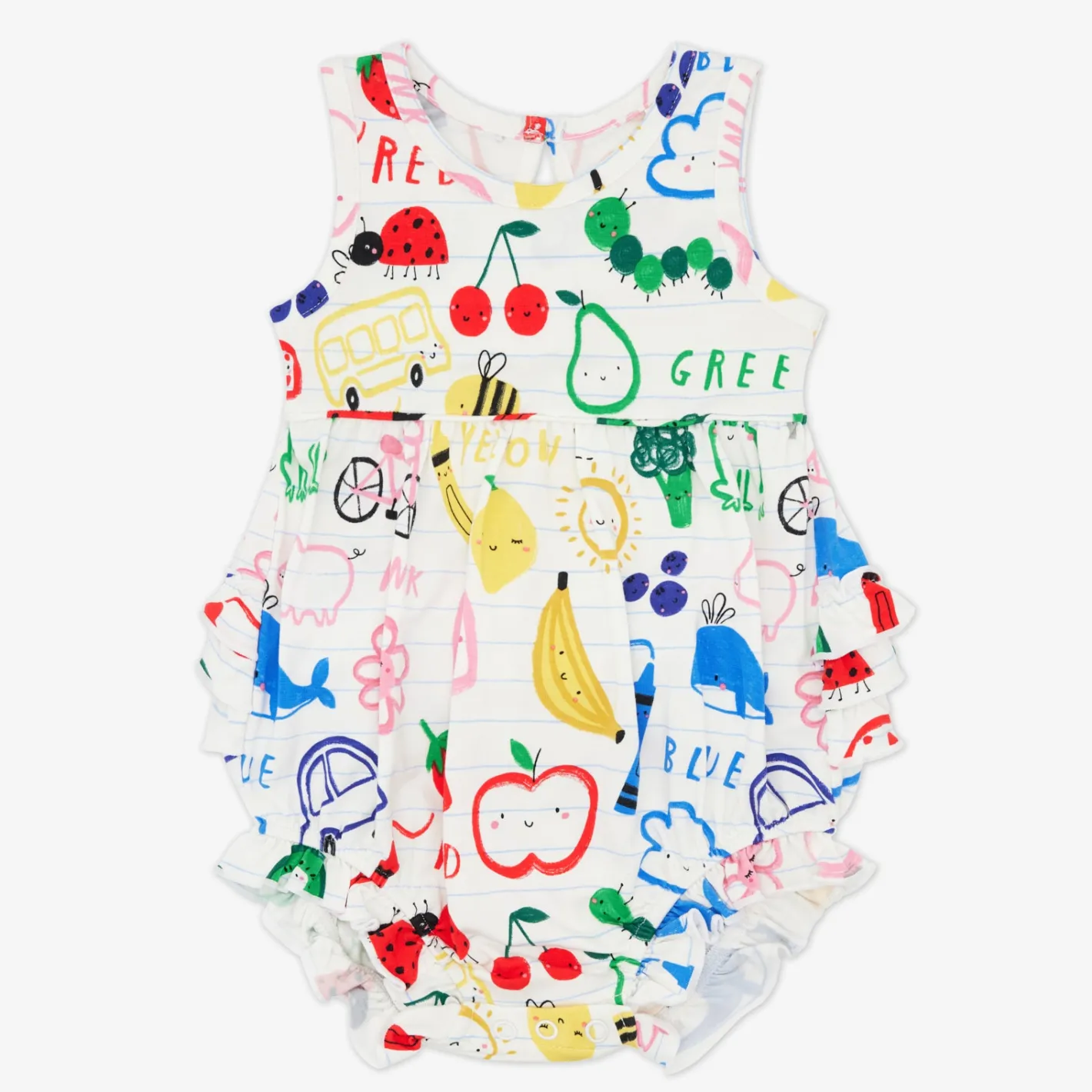 Bamboo Baby Clothes|Rompers<Little Sleepies Bubble Romper Coloring Crew